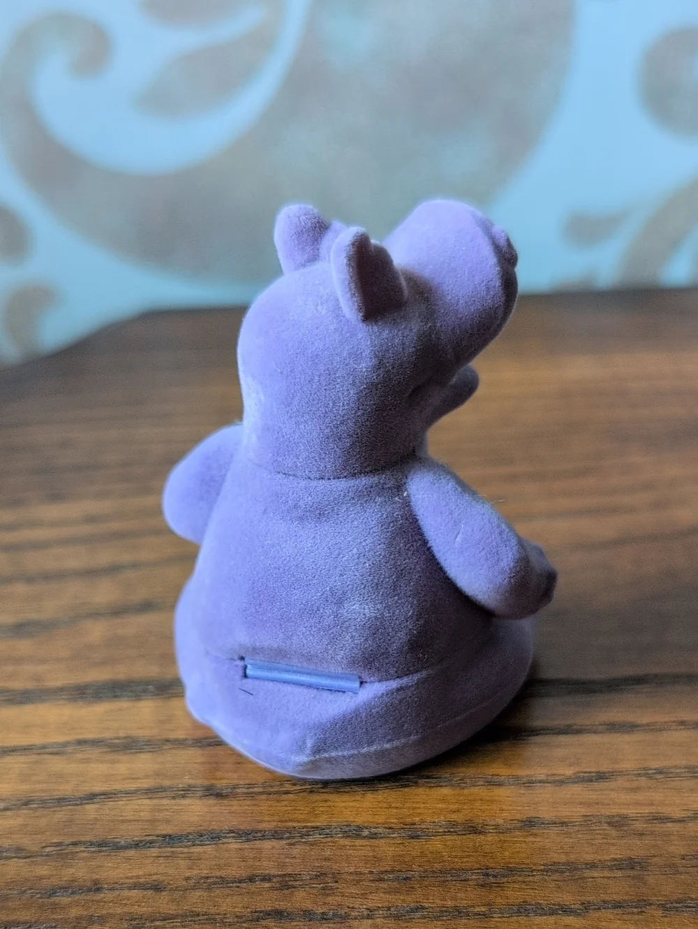 Hippo in a Tutu Pendant Necklace in Lavender Felted Purple Box